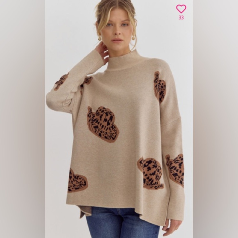 NWT Entro Cowgirl Mock Neck Sweater - Picture 10 of 10